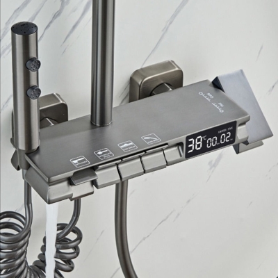 Duschset mit Digitalanzeige