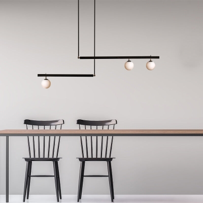 Glazen bol hanglamp