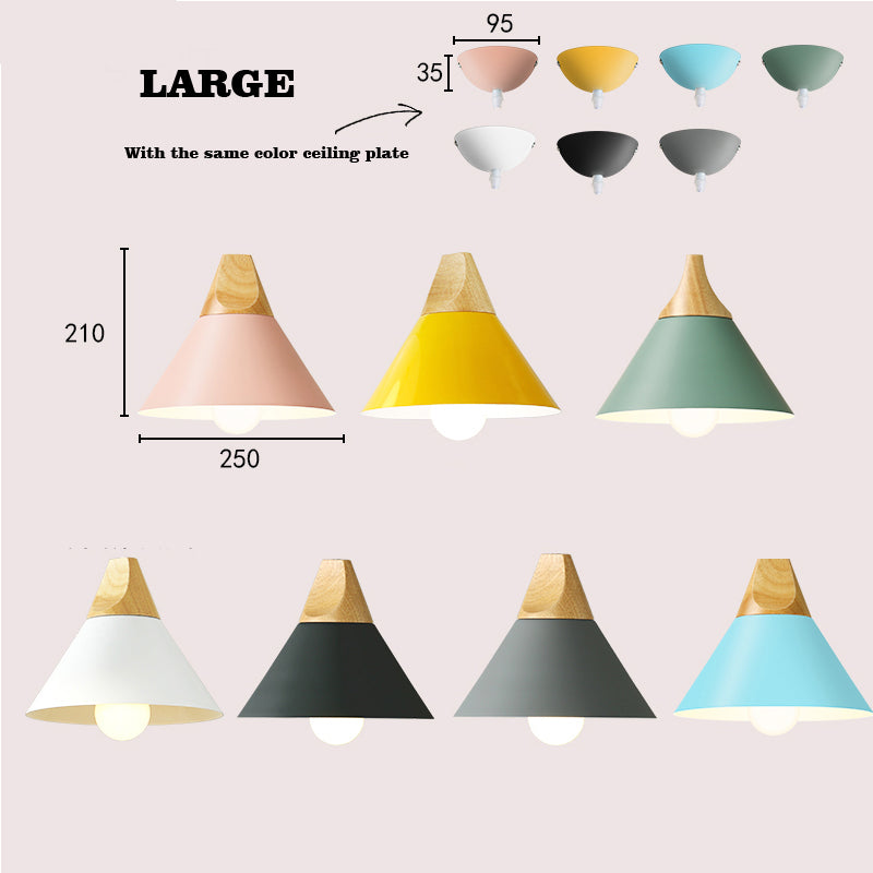 LED-Lampe aus Holz