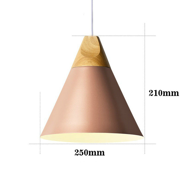 LED-Lampe aus Holz