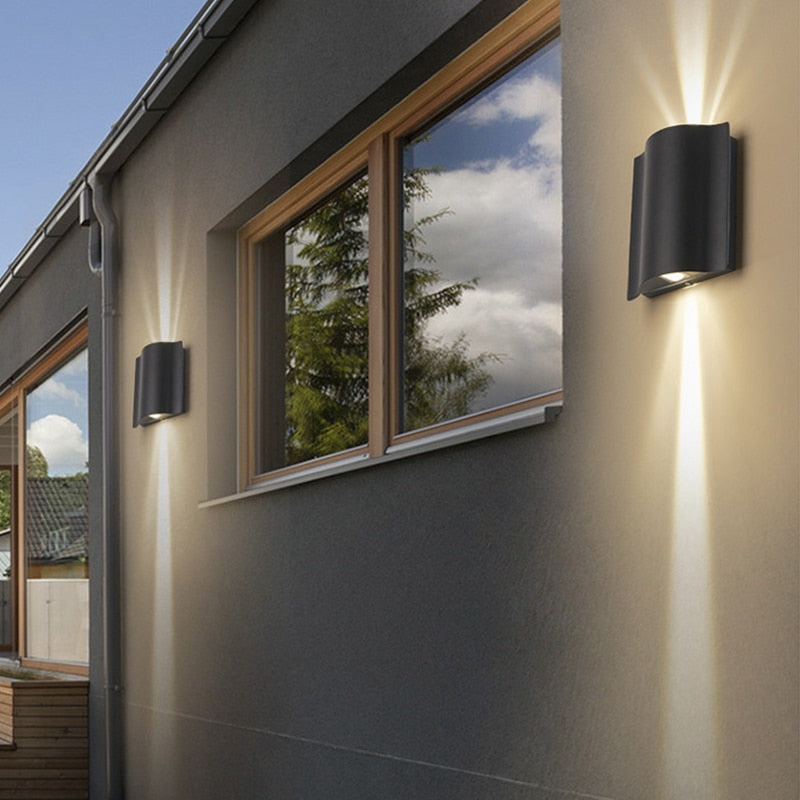Aluminium wandlamp