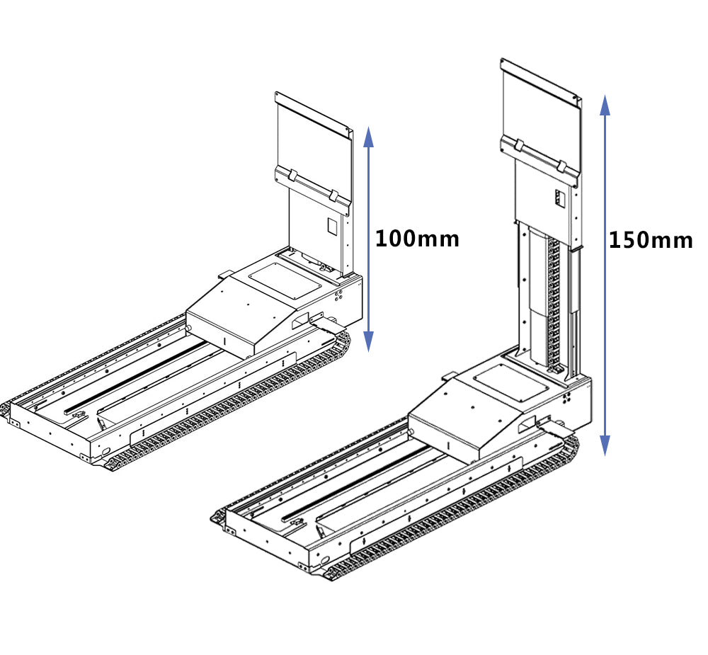 TV-Lift unter dem Bett