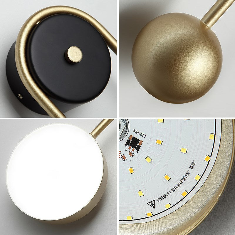 Gouden koperen lamp