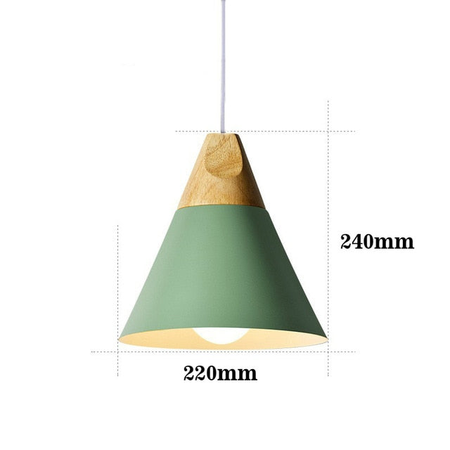 LED-Lampe aus Holz
