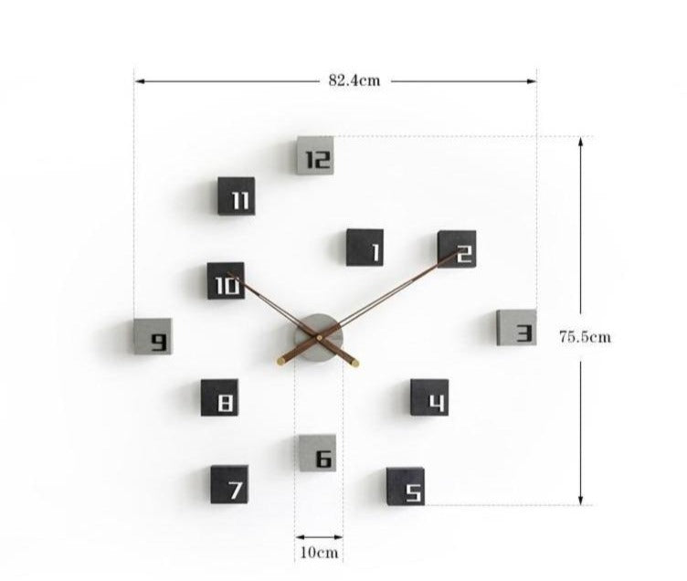 Uhr aus Polyamid-W&uuml;rfeln