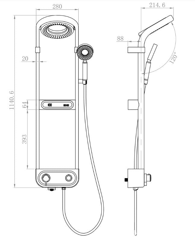 Regenduschsystem