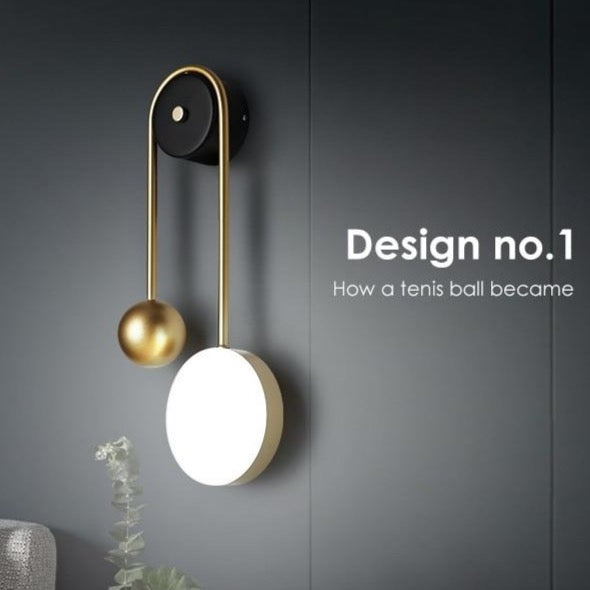 Gouden koperen lamp