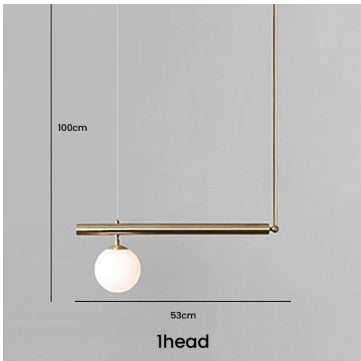 Glazen bol hanglamp