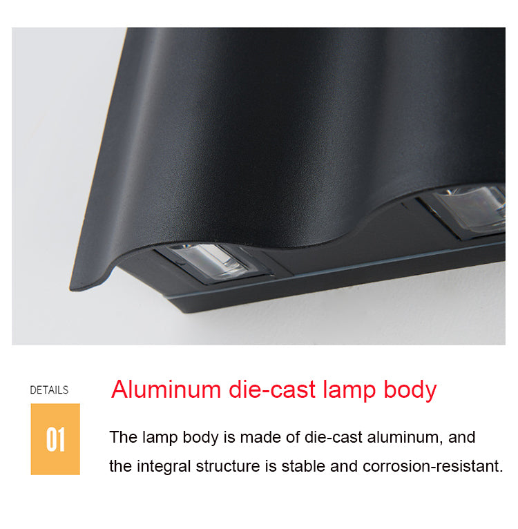 Aluminium wandlamp