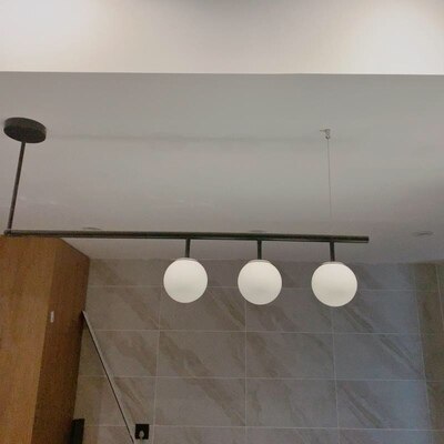 Glazen bol hanglamp