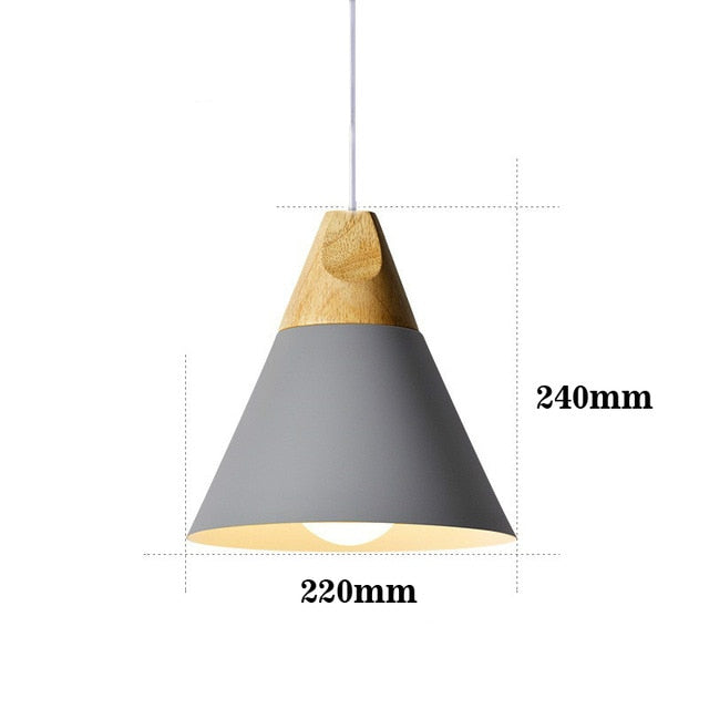 LED-Lampe aus Holz