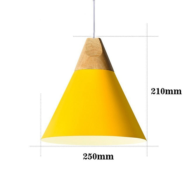 LED-Lampe aus Holz
