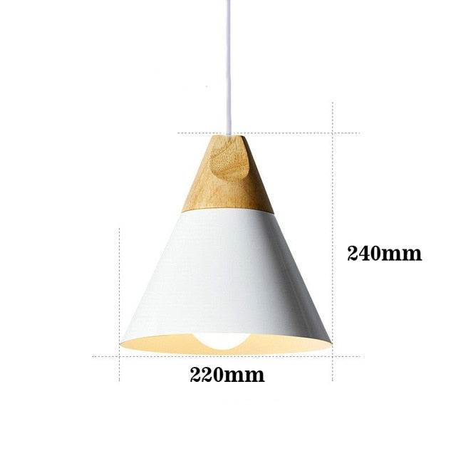 LED-Lampe aus Holz