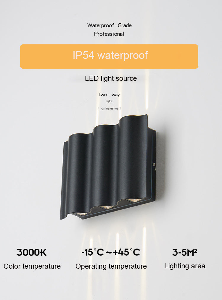 Aluminium wandlamp