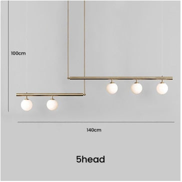 Glazen bol hanglamp
