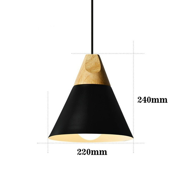 LED-Lampe aus Holz