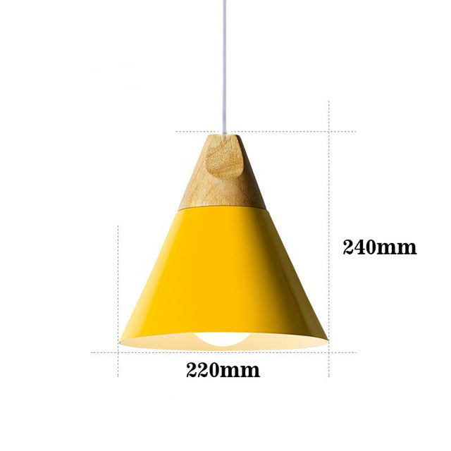 LED-Lampe aus Holz