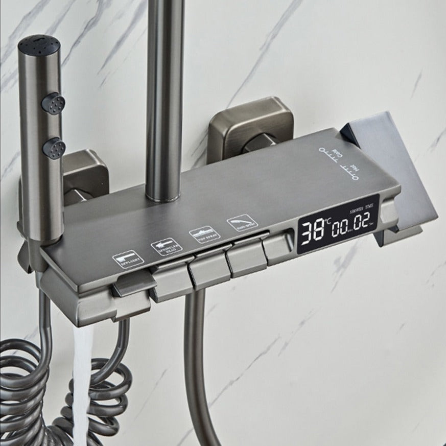 Duschset mit Digitalanzeige