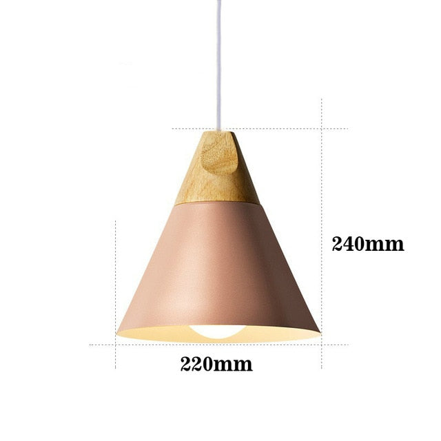 LED-Lampe aus Holz
