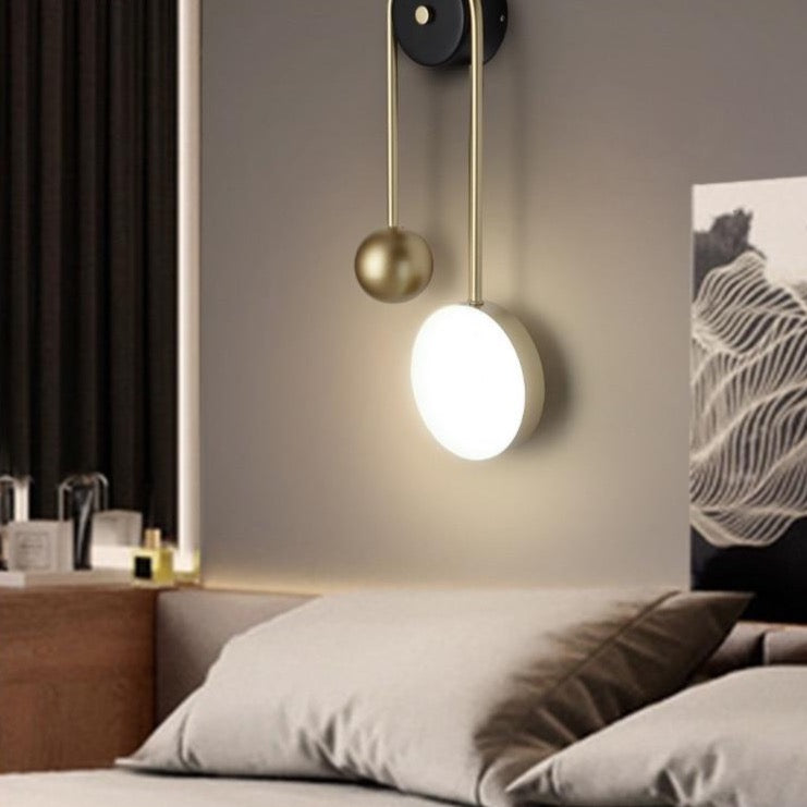 Gouden koperen lamp