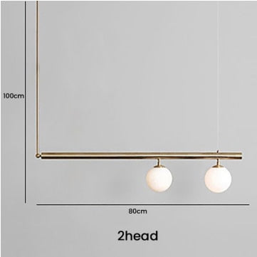 Glazen bol hanglamp