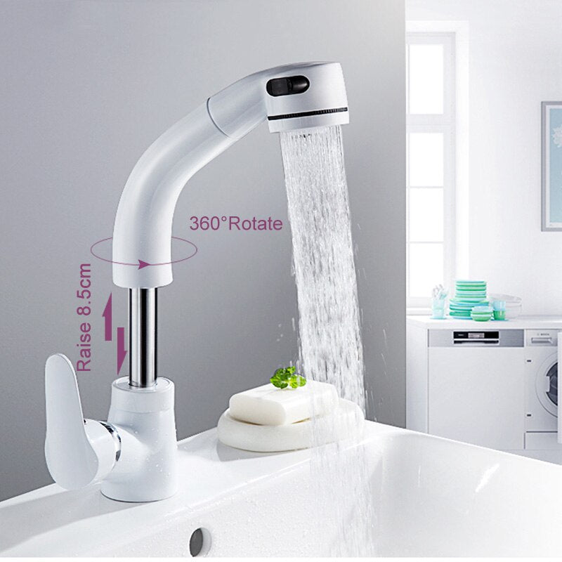 360 drehbarer Badezimmer-Wasserhahn