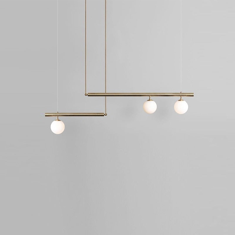 Glazen bol hanglamp