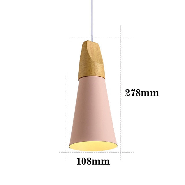 LED-Lampe aus Holz