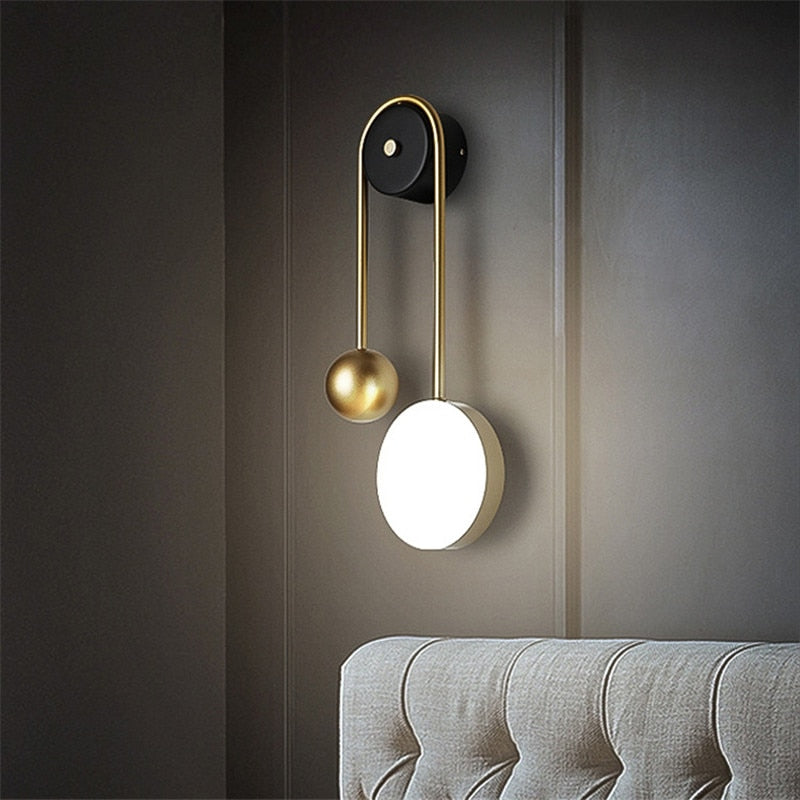 Gouden koperen lamp