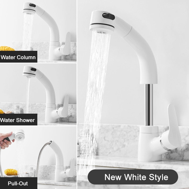 360 drehbarer Badezimmer-Wasserhahn