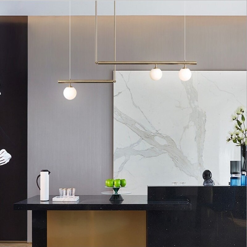 Glazen bol hanglamp