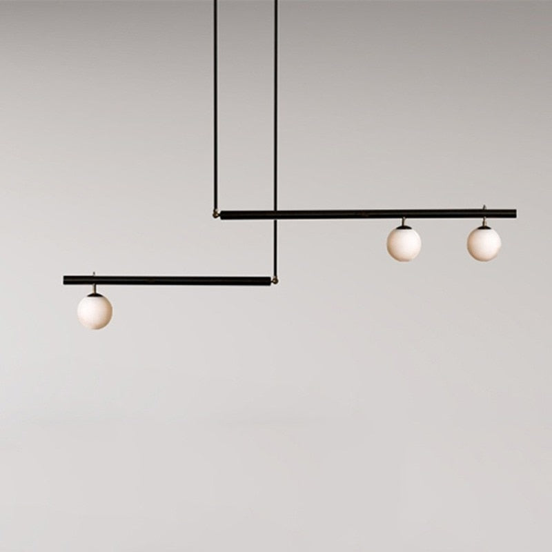 Glazen bol hanglamp