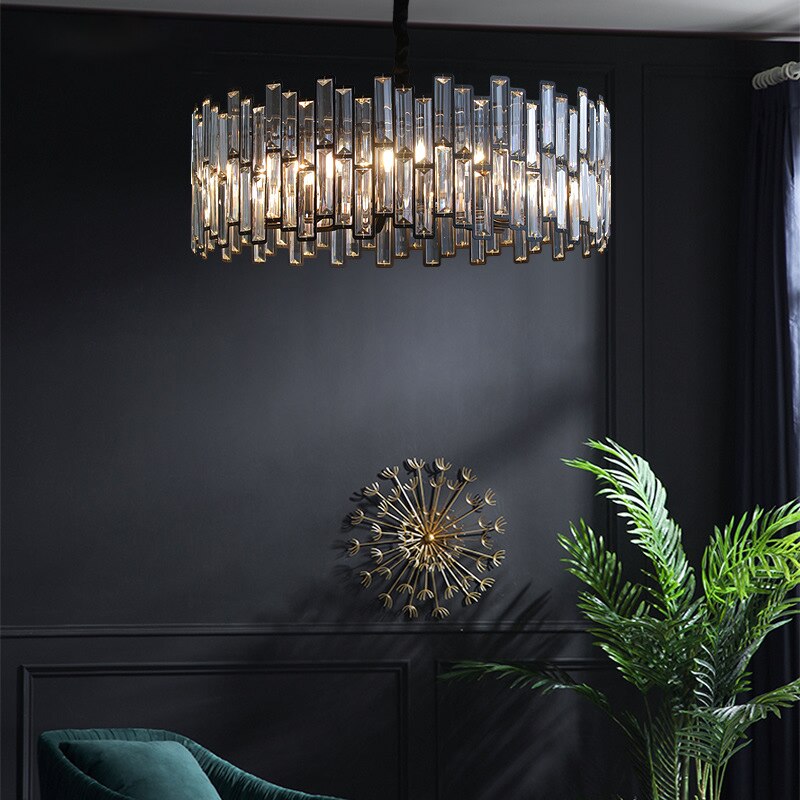 Retro kristallen kunstlamp