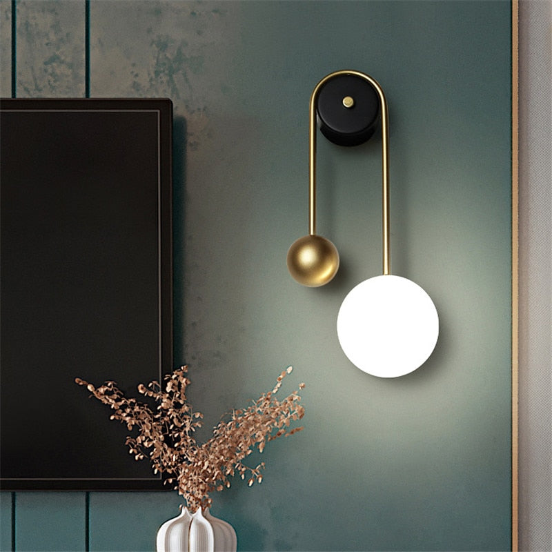 Gouden koperen lamp