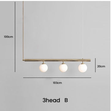 Glazen bol hanglamp