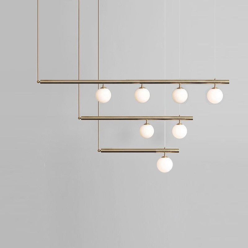 Glazen bol hanglamp