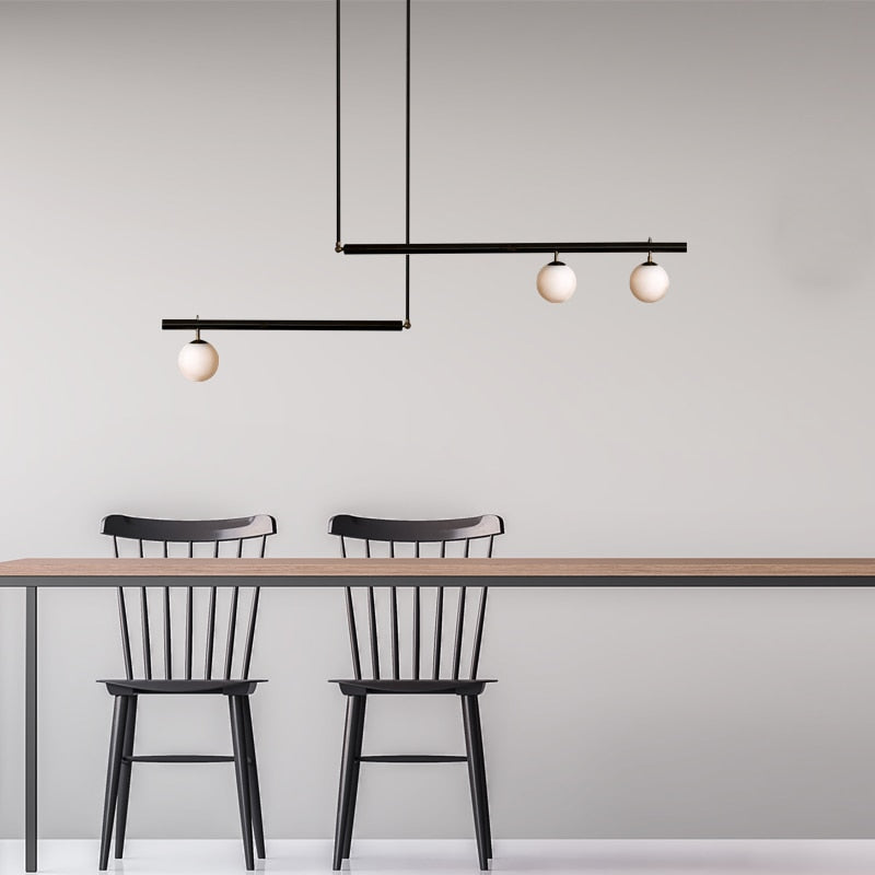 Glazen bol hanglamp