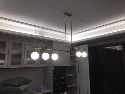 Glazen bol hanglamp