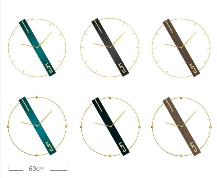 Minimalistische Wanduhr